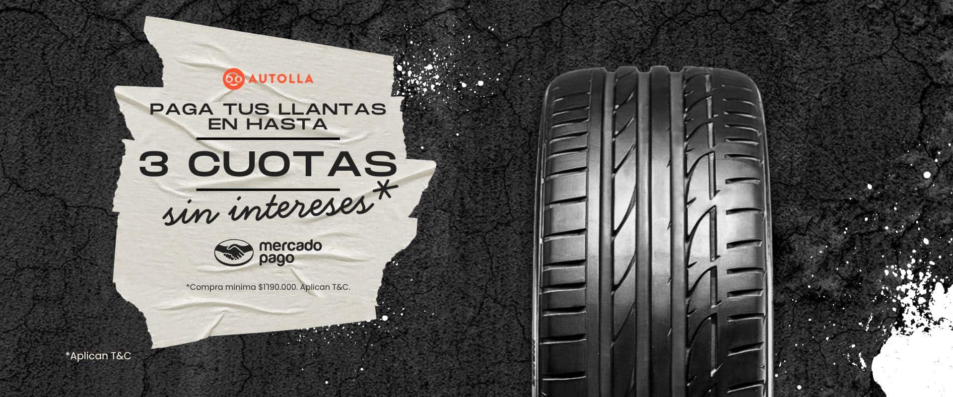 banner autolla llantas sin interes mercado pago