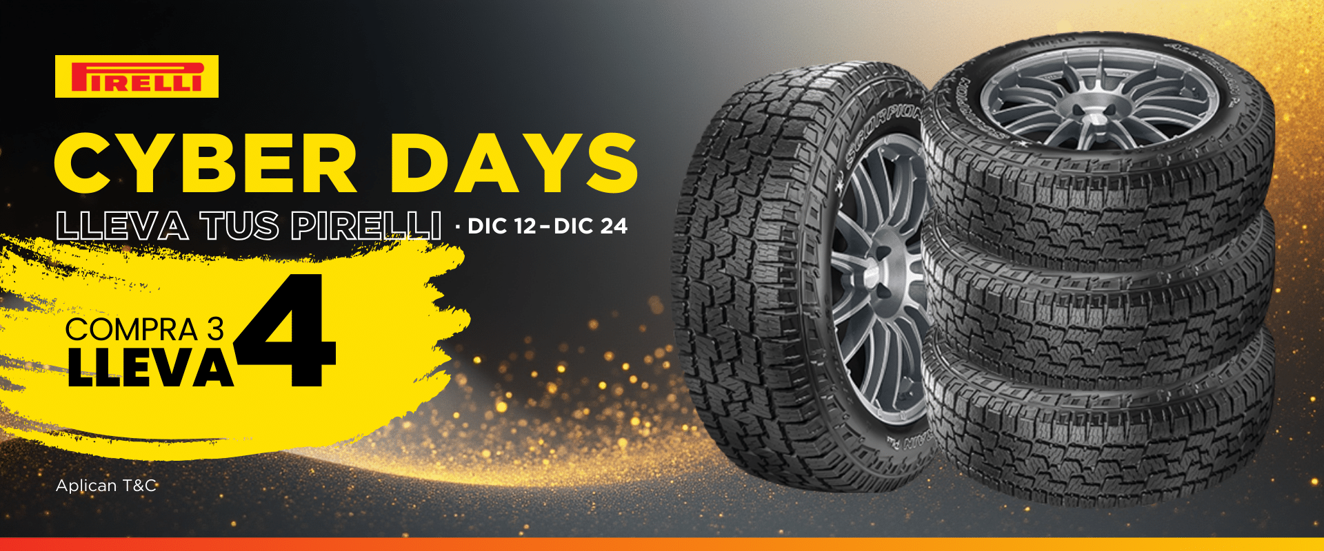 banner cyber days pirelli home
