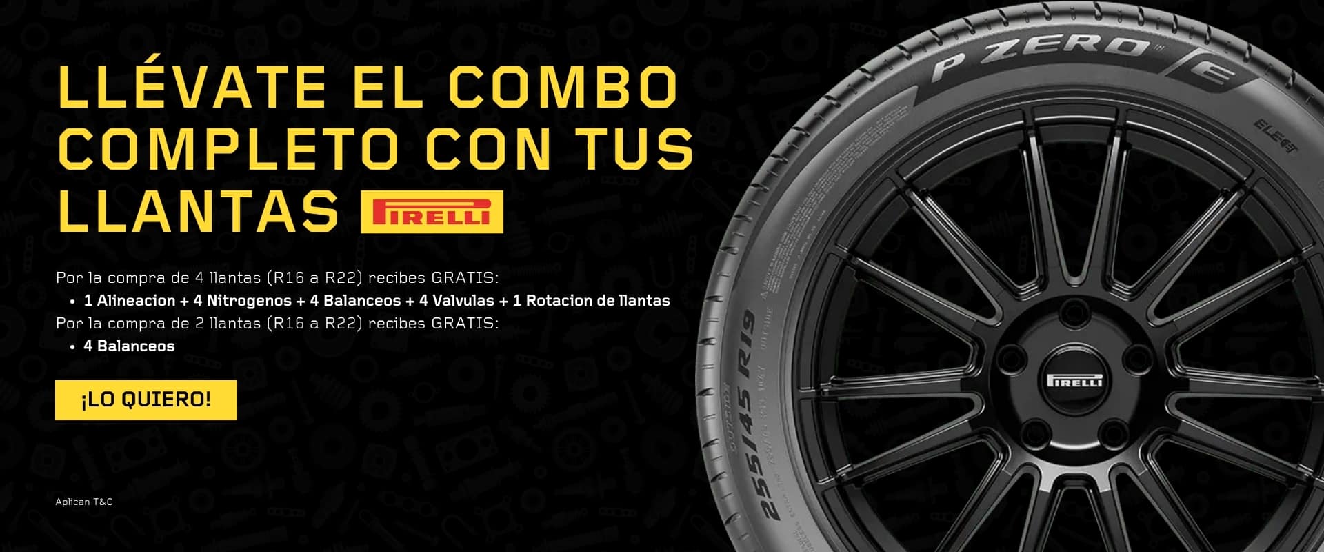 banner home autolla pirelli llantas servicios gratis